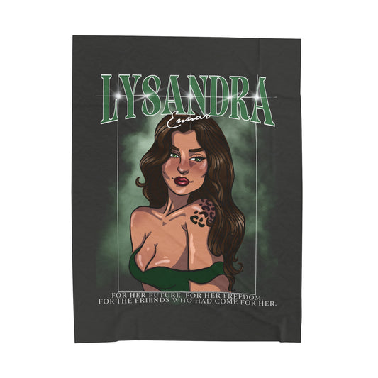 Lysandra Ennar Lightweight Velveteen Plush Blanket *PRINTED ON DEMAND*