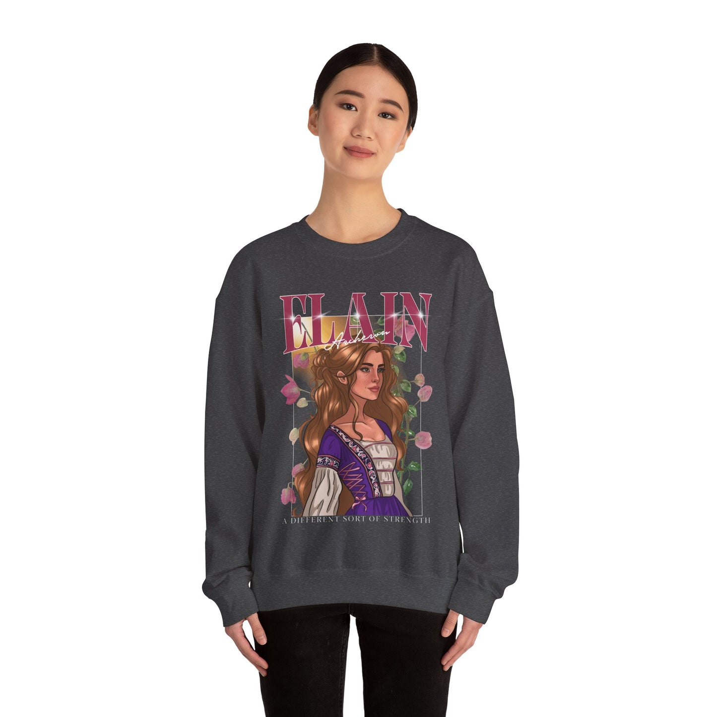 Elain Archeron Retro 90's GILDAN Crewneck Sweatshirt *PRINT ON DEMAND*