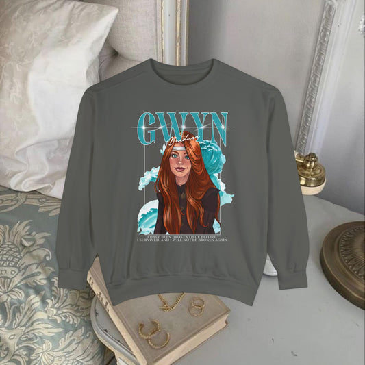 Gwyn Berdara 90's COMFORT COLORS Premium Crewneck *PRINTED ON DEMAND*