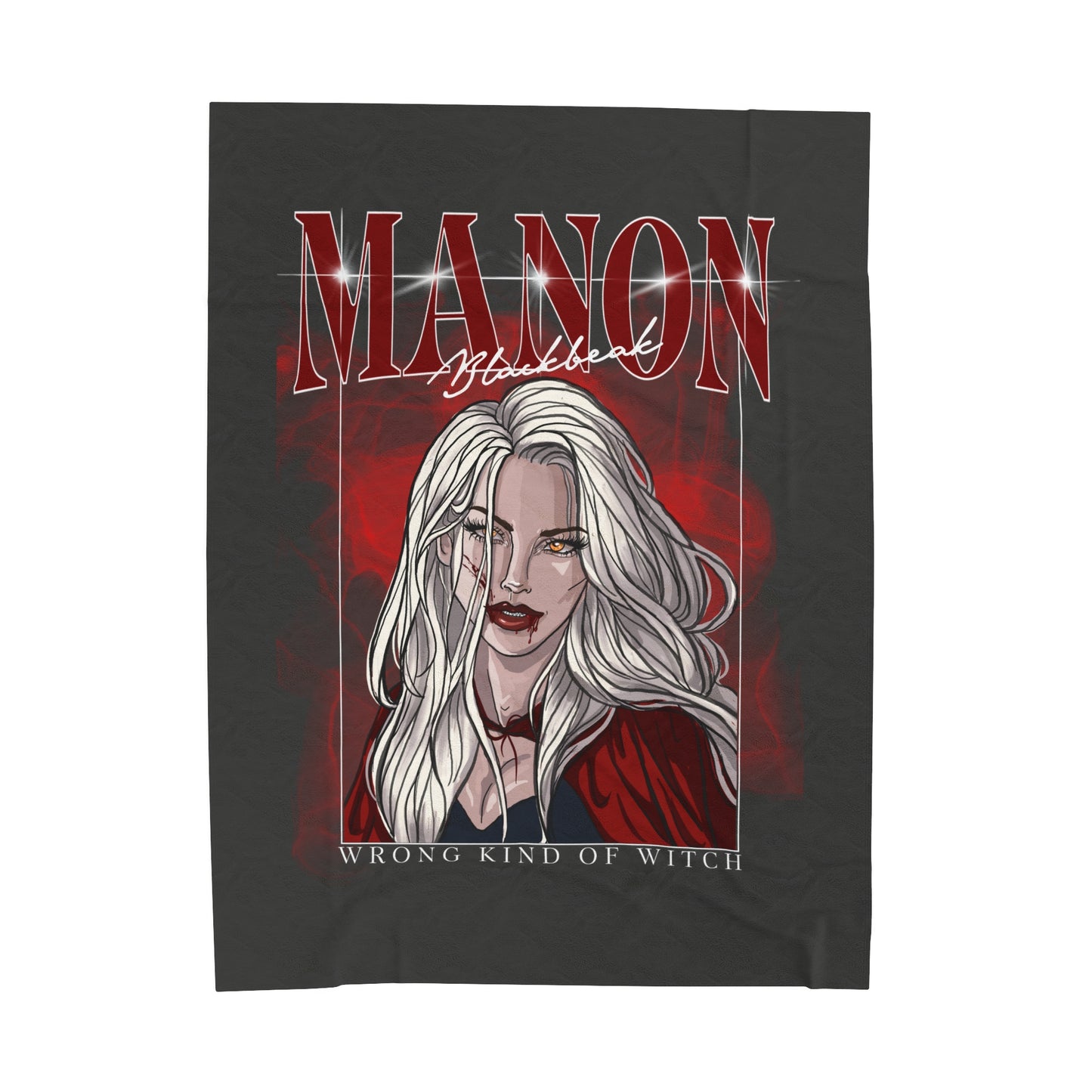 Manon Blackbeak Lightweight Velveteen Plush Blanket *PRINTED ON DEMAND*