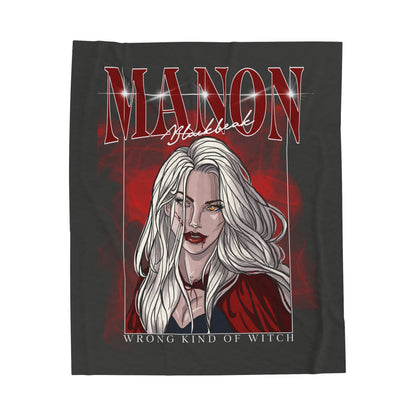 Manon Blackbeak Lightweight Velveteen Plush Blanket *PRINTED ON DEMAND*