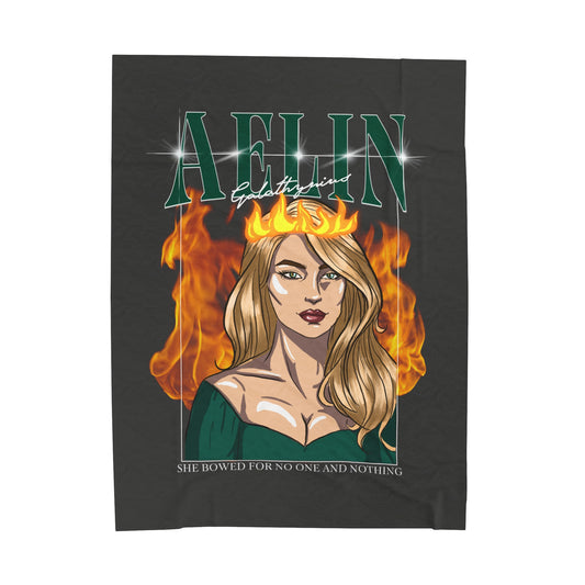 Aelin Galathynius Lightweight Velveteen Plush Blanket *PRINTED ON DEMAND*