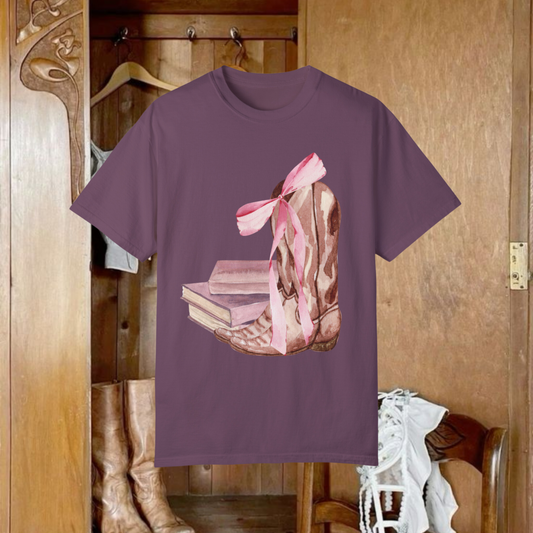 Books and Boots Tee
