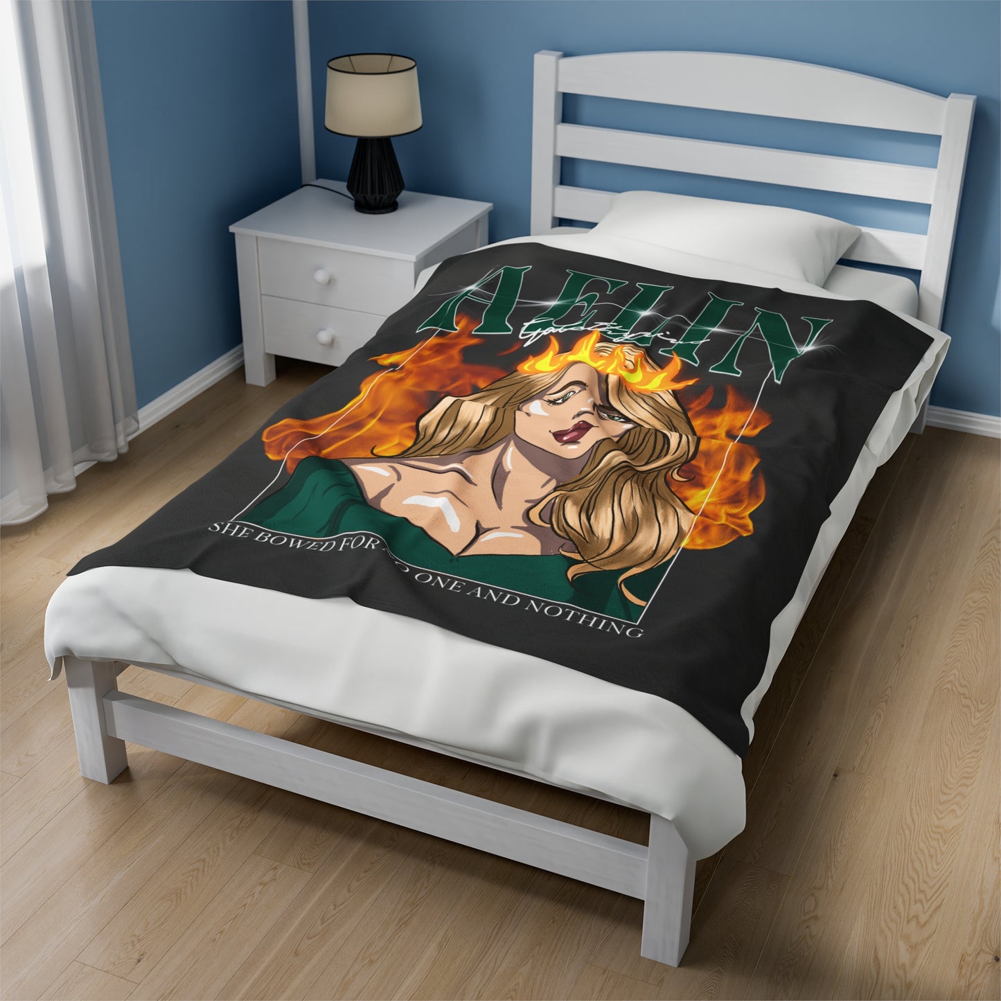 Aelin Galathynius Lightweight Velveteen Plush Blanket *PRINTED ON DEMAND*