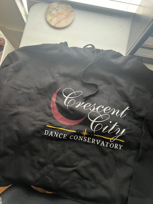 SAMPLE SALE- (M) Crescent City Dance Conservatory Crop Hoodie- *Ready to Ship*