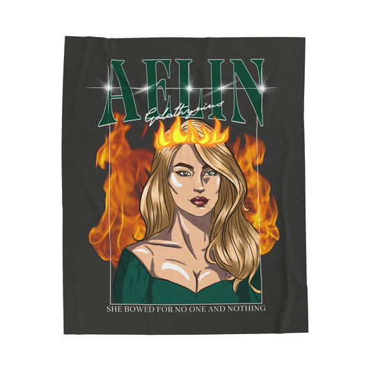 Aelin Galathynius Lightweight Velveteen Plush Blanket *PRINTED ON DEMAND*