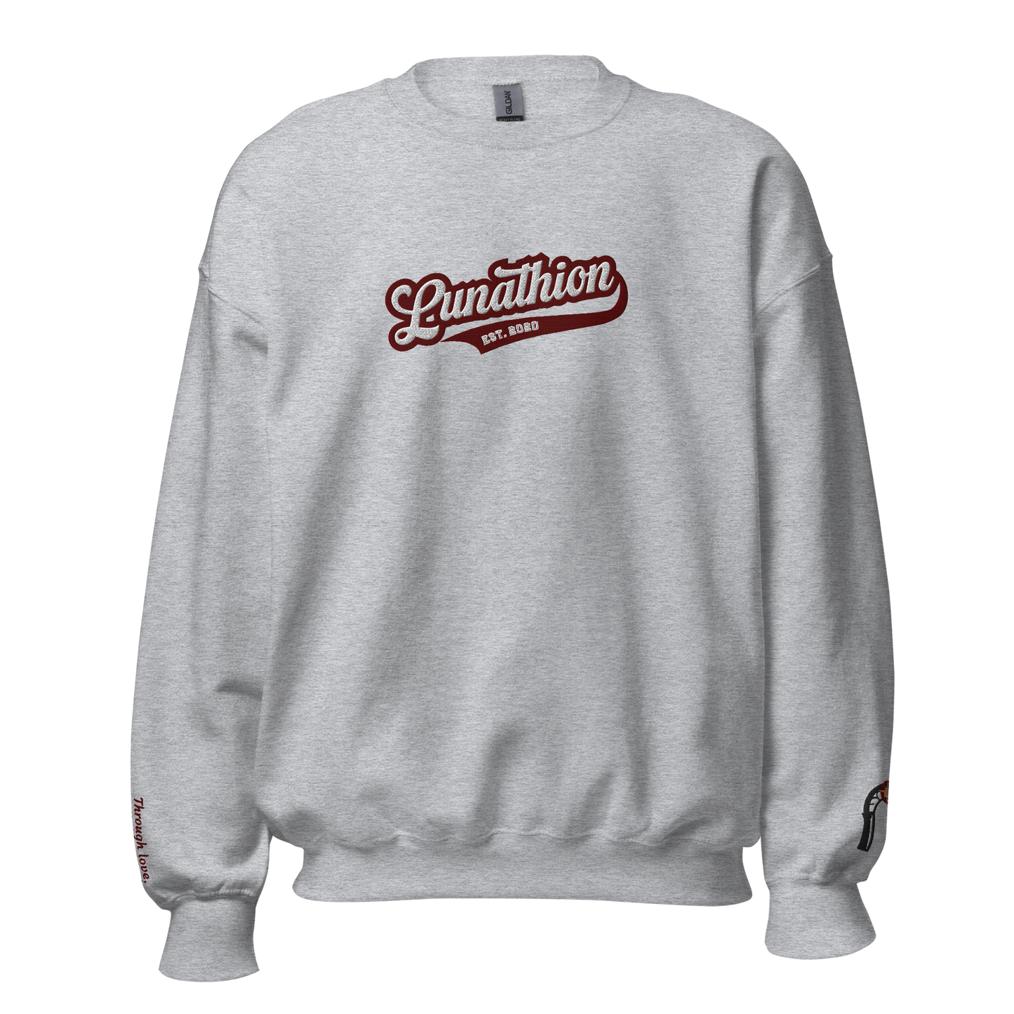 Lunathion Varsity Embroidered Crewneck