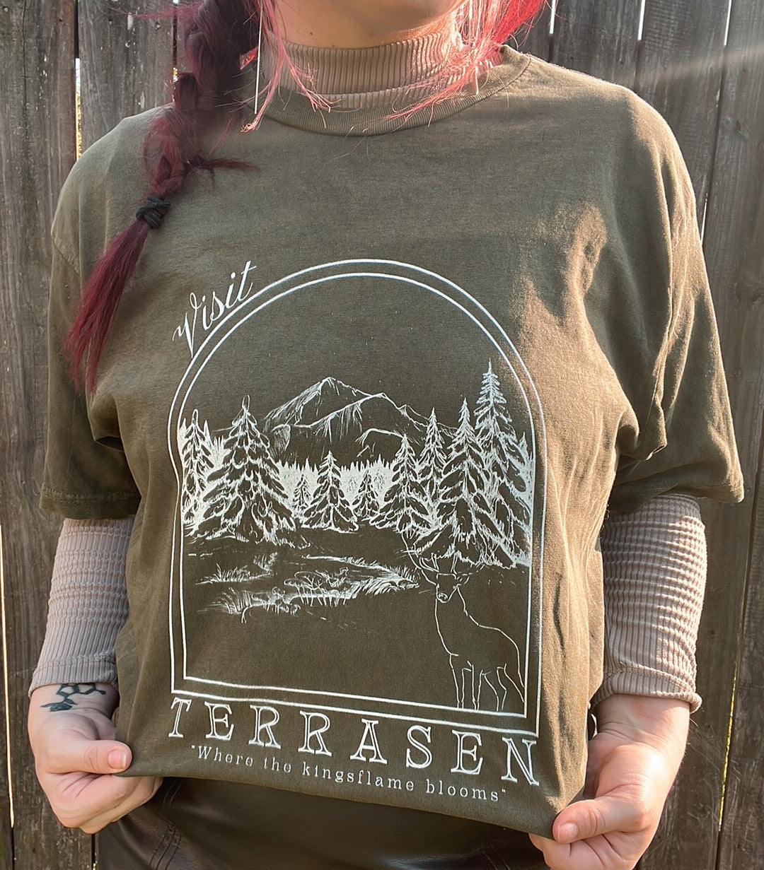 Visit Terrasen Postcard Tee