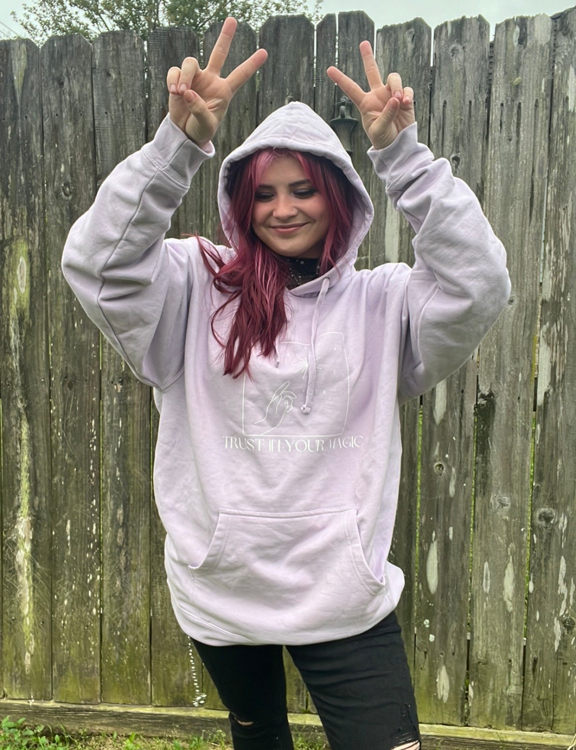 (reader's version) Lavender Hoodie