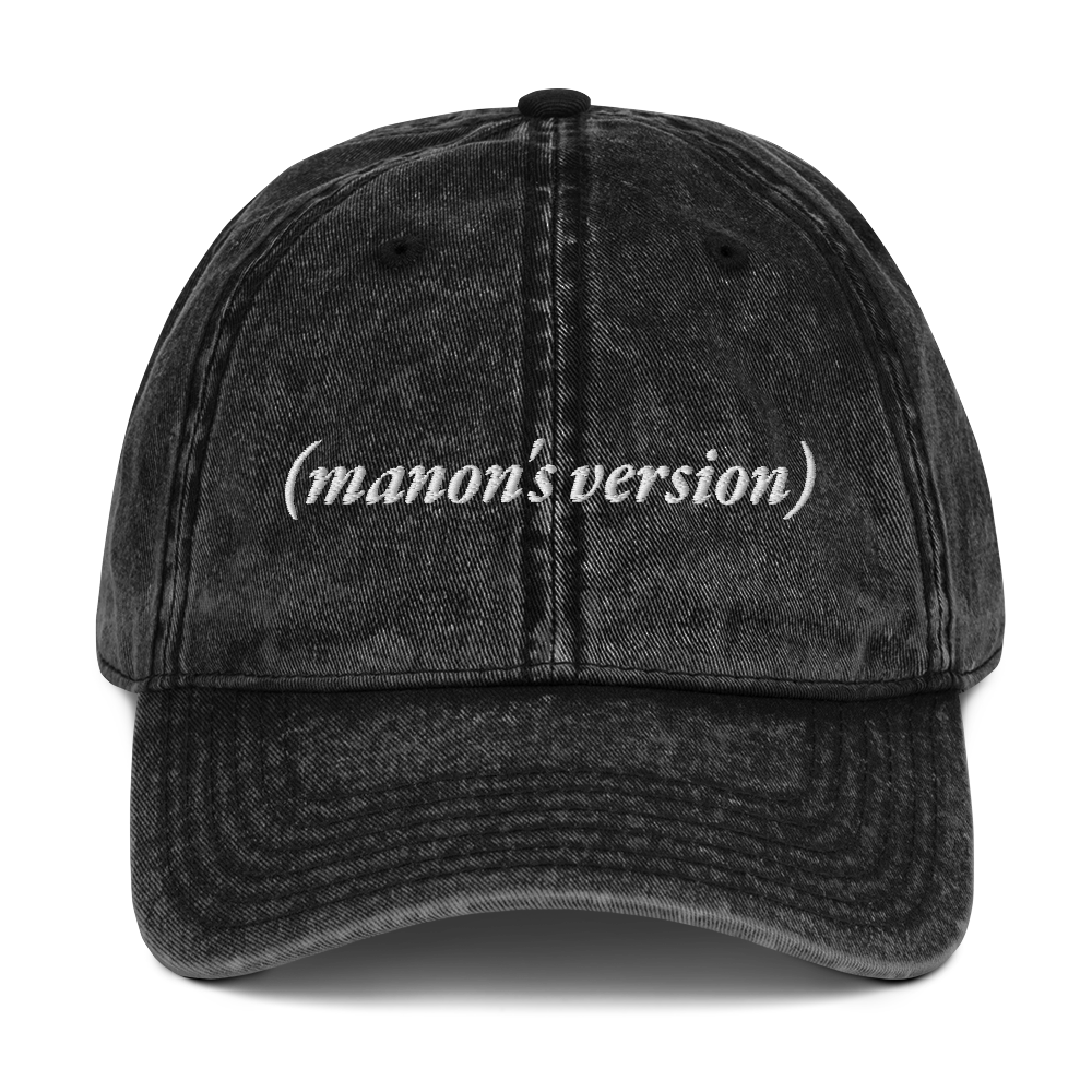 (manon's version) Embroidered Vintage Hat