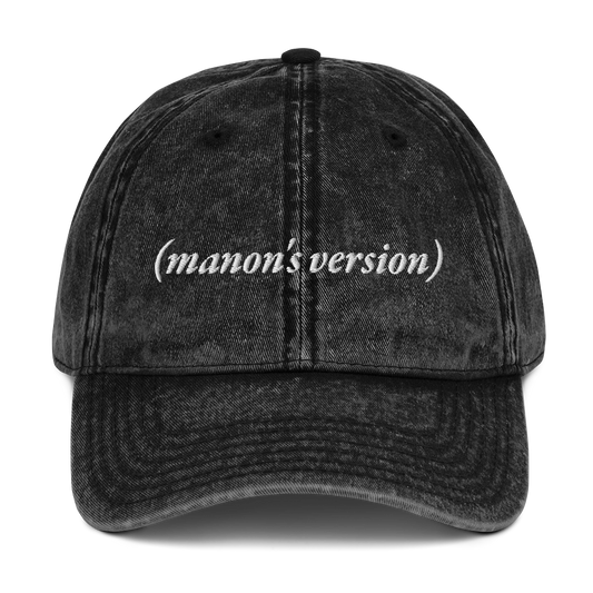 (manon's version) Embroidered Vintage Hat