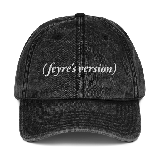 (feyre's version) Embroidered Vintage Hat