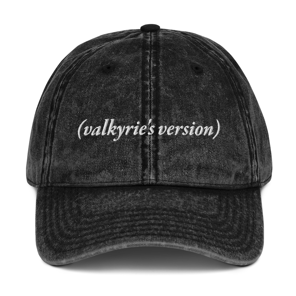 (valkyrie's version) Embroidered Vintage Hat