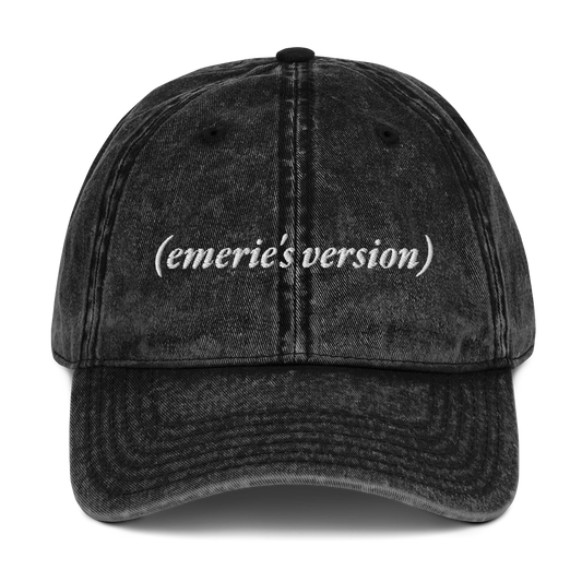 (emerie's version) Embroidered Vintage Hat