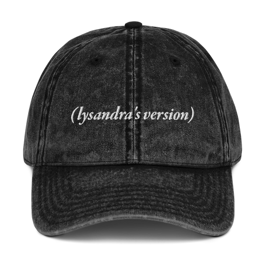 (lysandra's version) Embroidered Vintage Hat