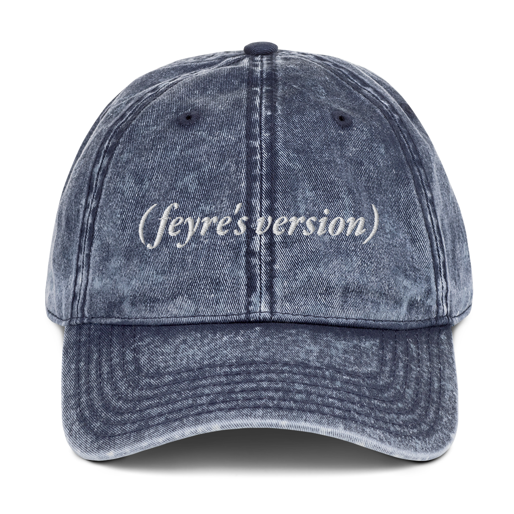 (feyre's version) Embroidered Vintage Hat