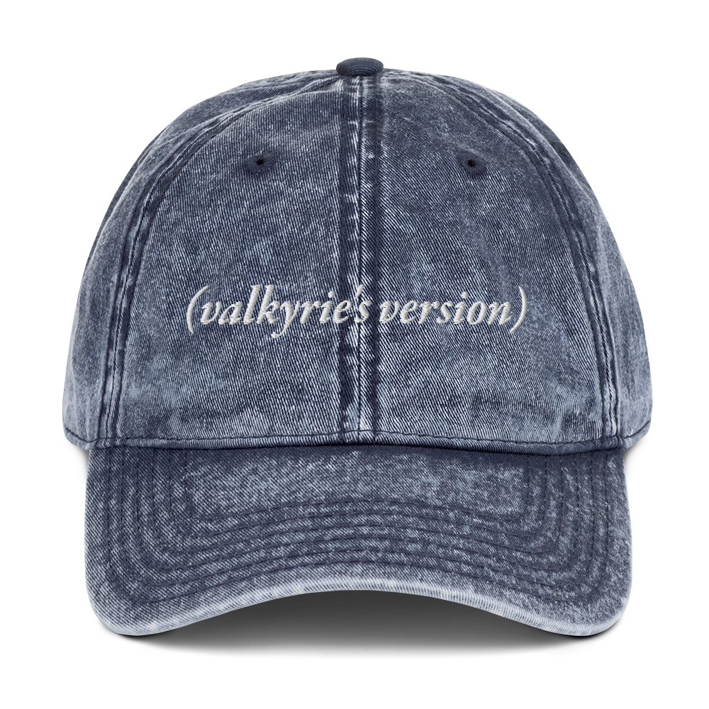 (valkyrie's version) Embroidered Vintage Hat