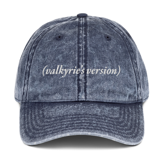 (valkyrie's version) Embroidered Vintage Hat