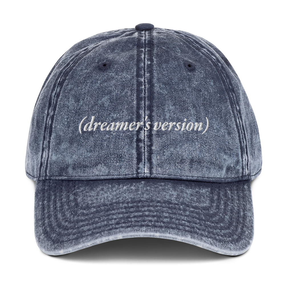 (dreamer's version) Embroidered Vintage Hat