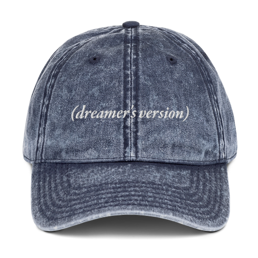 (dreamer's version) Embroidered Vintage Hat